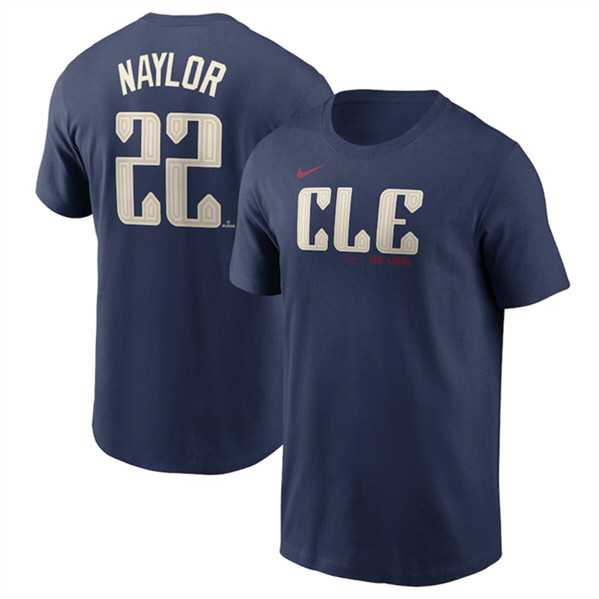 Men's Cleveland Guardians #22 Josh Naylor Navy 2024 City Connect Name & Number T-Shirt,We sell and wholesale Men's Cleveland Guardians #22 Josh Naylor Navy 2024 City Connect Name & Number T-Shirt on line form chian!